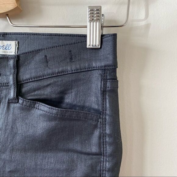 MADEWELL-COATED Skinny Moto Ribbed Knee Jeans - Picture 6 of 13